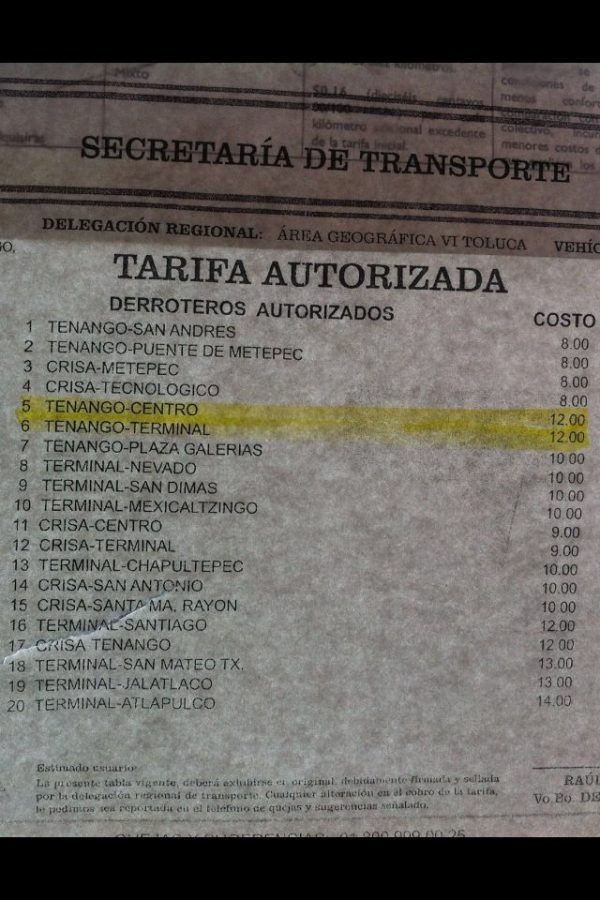 Transportistas del Valle de Toluca anuncian “supuesto” incremento a las tarifas; CANAPAT desmiente