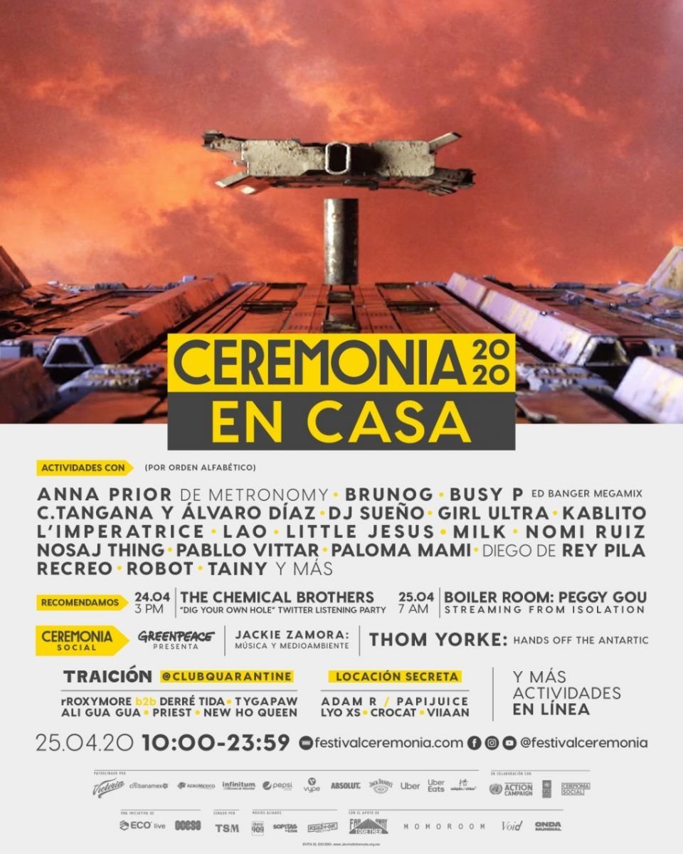 Festival Ceremonia anuncia actividades virtuales con varios artistas